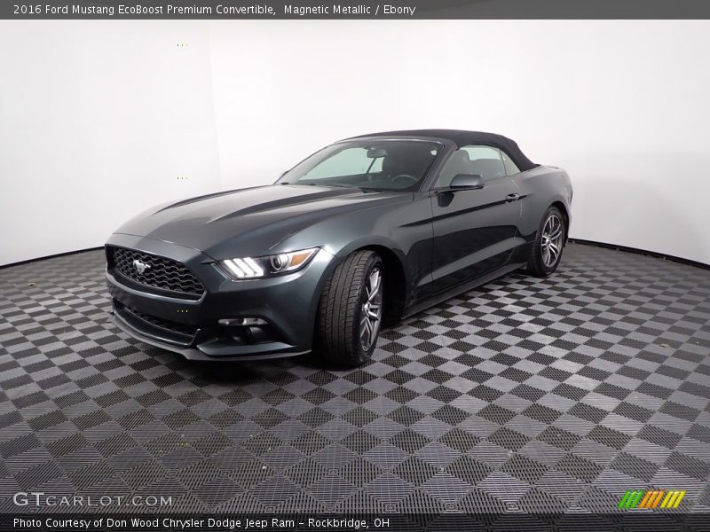 Magnetic Metallic / Ebony 2016 Ford Mustang EcoBoost Premium Convertible