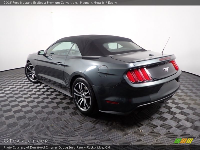 Magnetic Metallic / Ebony 2016 Ford Mustang EcoBoost Premium Convertible