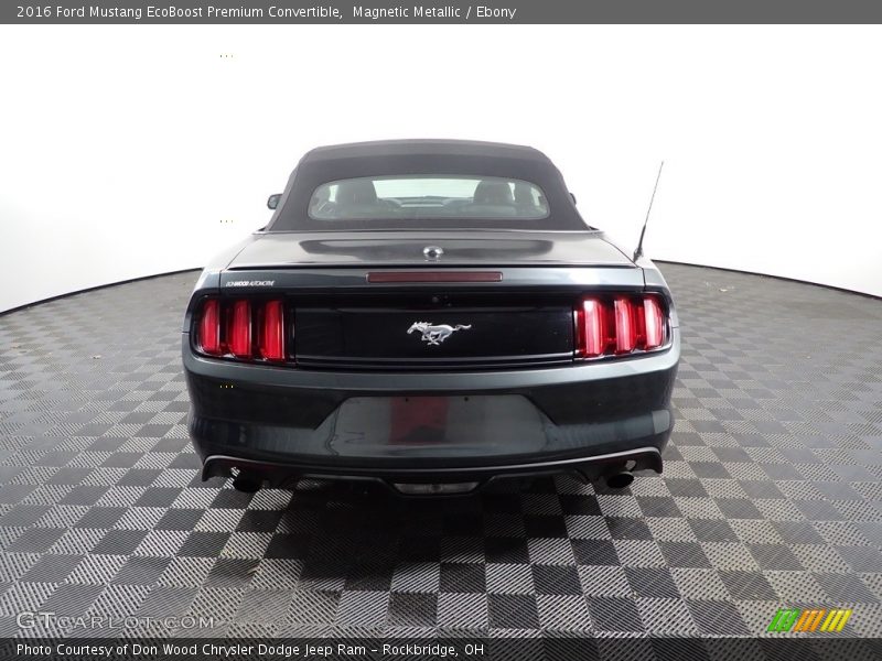 Magnetic Metallic / Ebony 2016 Ford Mustang EcoBoost Premium Convertible