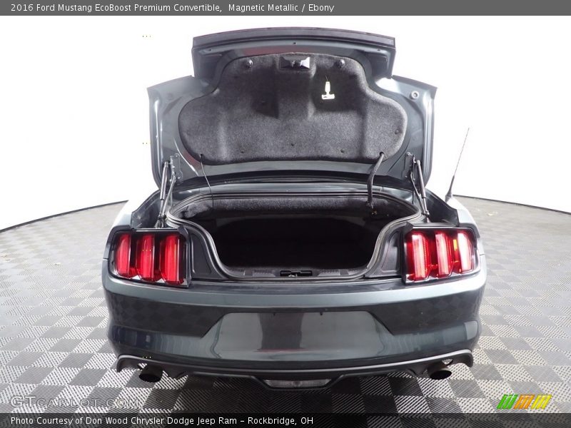 Magnetic Metallic / Ebony 2016 Ford Mustang EcoBoost Premium Convertible