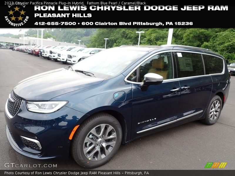 Fathom Blue Pearl / Caramel/Black 2023 Chrysler Pacifica Pinnacle Plug-In Hybrid