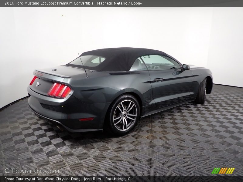 Magnetic Metallic / Ebony 2016 Ford Mustang EcoBoost Premium Convertible