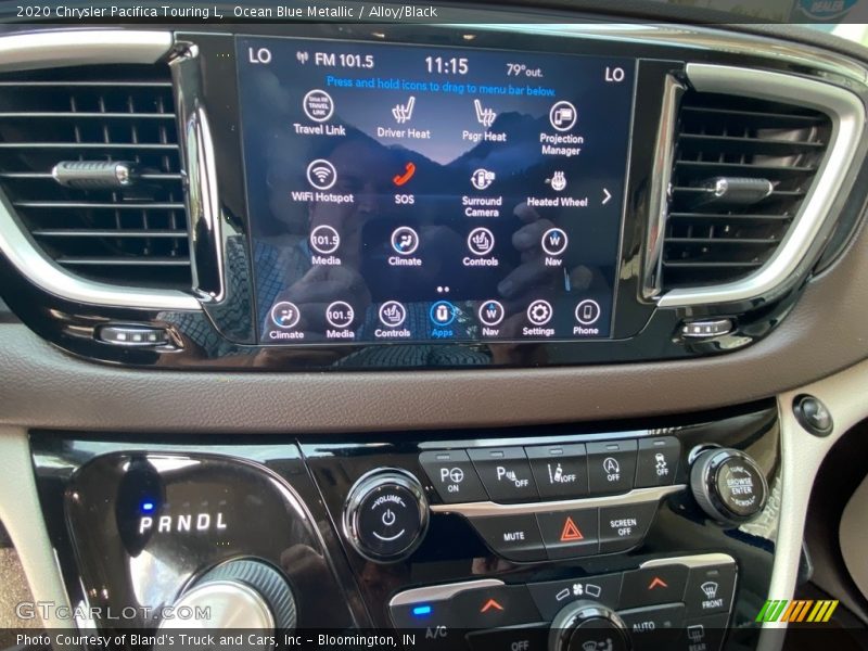 Ocean Blue Metallic / Alloy/Black 2020 Chrysler Pacifica Touring L