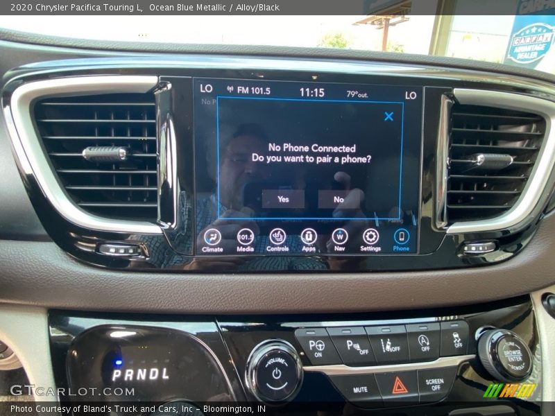 Ocean Blue Metallic / Alloy/Black 2020 Chrysler Pacifica Touring L