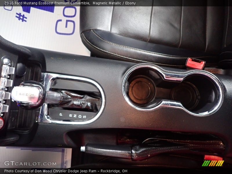 Magnetic Metallic / Ebony 2016 Ford Mustang EcoBoost Premium Convertible