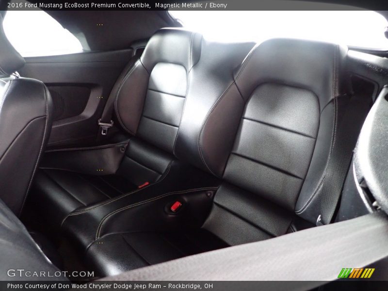 Magnetic Metallic / Ebony 2016 Ford Mustang EcoBoost Premium Convertible