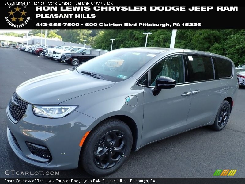 Ceramic Gray / Black 2023 Chrysler Pacifica Hybrid Limited