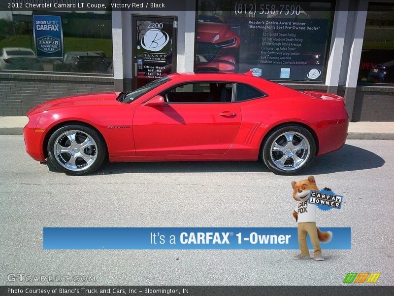 Victory Red / Black 2012 Chevrolet Camaro LT Coupe