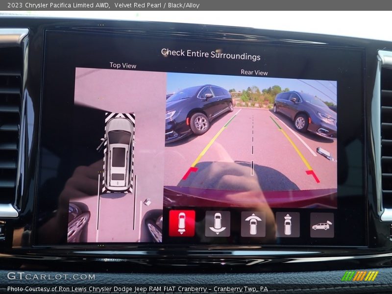 Velvet Red Pearl / Black/Alloy 2023 Chrysler Pacifica Limited AWD