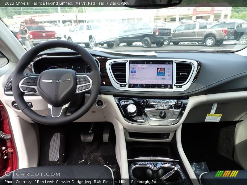 Velvet Red Pearl / Black/Alloy 2023 Chrysler Pacifica Hybrid Limited