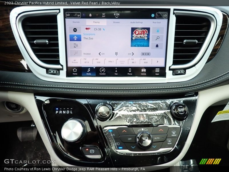 Velvet Red Pearl / Black/Alloy 2023 Chrysler Pacifica Hybrid Limited