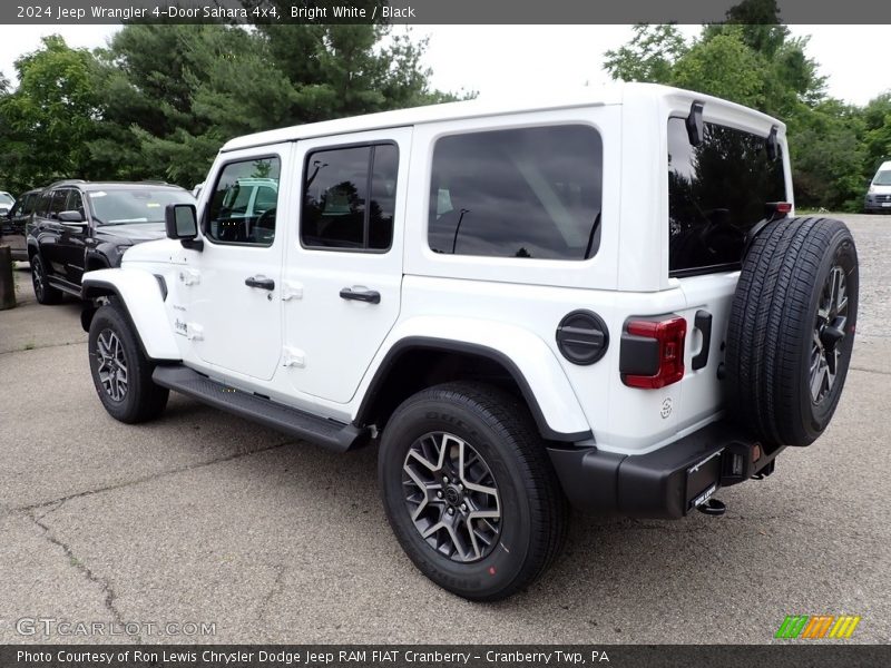 Bright White / Black 2024 Jeep Wrangler 4-Door Sahara 4x4