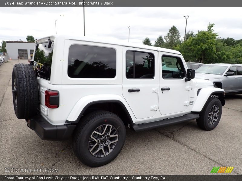 Bright White / Black 2024 Jeep Wrangler 4-Door Sahara 4x4