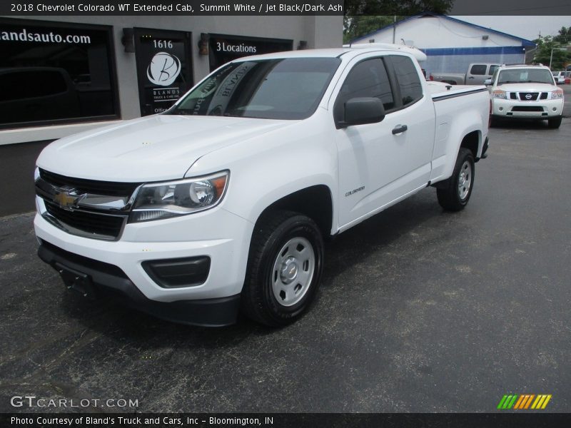 Summit White / Jet Black/Dark Ash 2018 Chevrolet Colorado WT Extended Cab