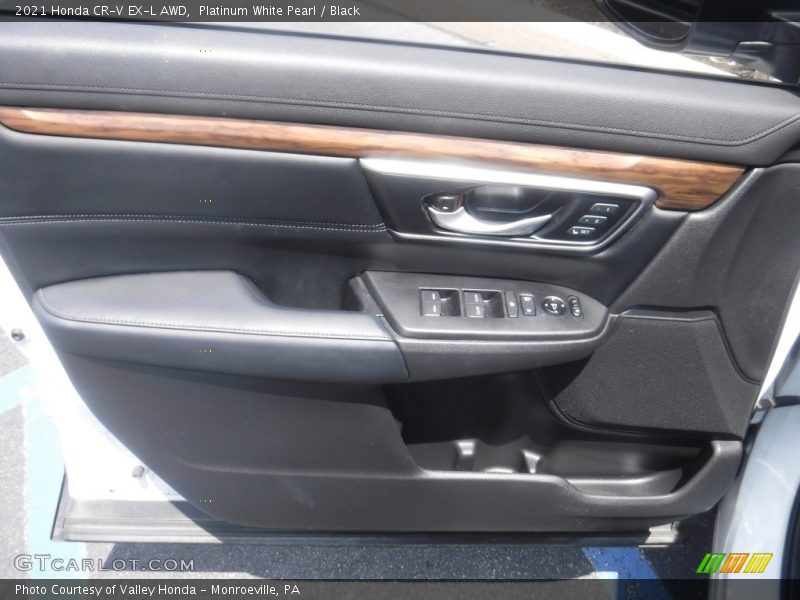 Platinum White Pearl / Black 2021 Honda CR-V EX-L AWD