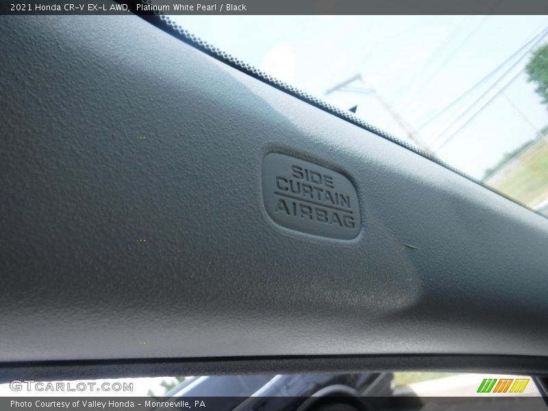 Platinum White Pearl / Black 2021 Honda CR-V EX-L AWD