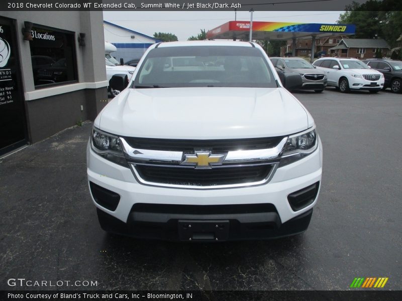 Summit White / Jet Black/Dark Ash 2018 Chevrolet Colorado WT Extended Cab