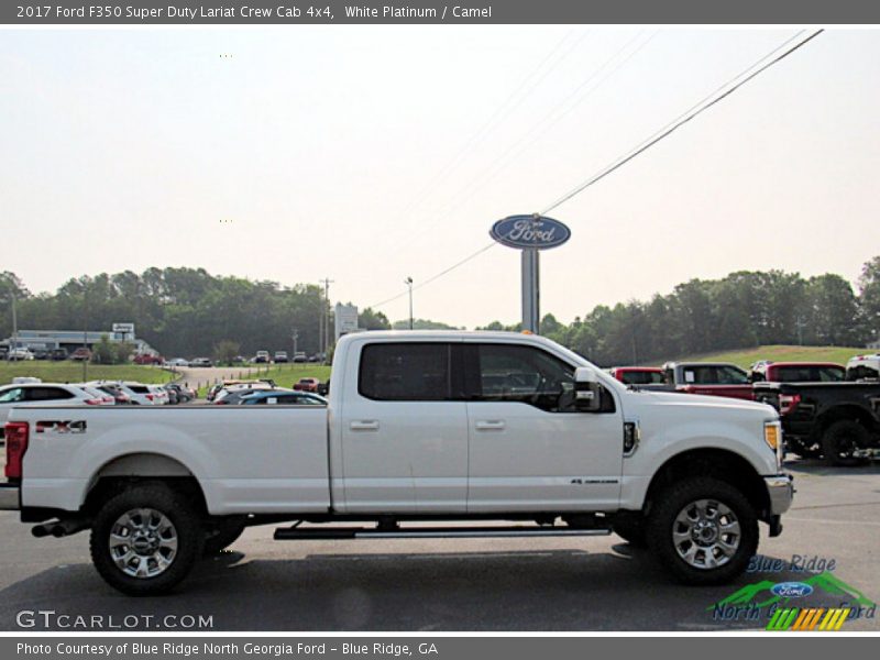 White Platinum / Camel 2017 Ford F350 Super Duty Lariat Crew Cab 4x4
