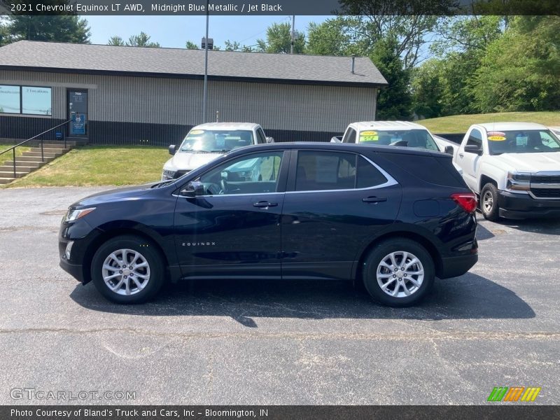 Midnight Blue Metallic / Jet Black 2021 Chevrolet Equinox LT AWD
