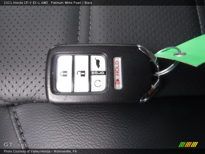 Platinum White Pearl / Black 2021 Honda CR-V EX-L AWD