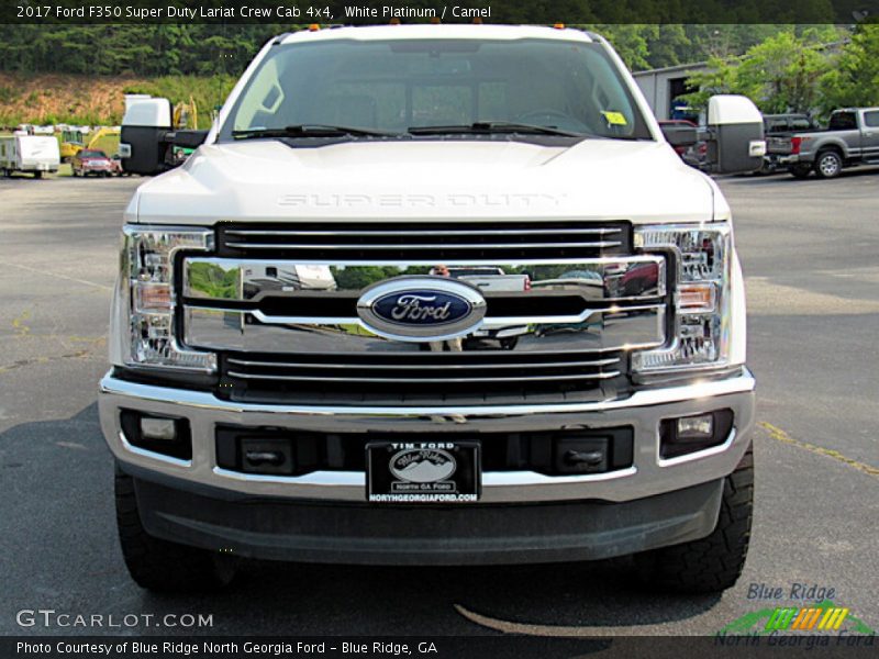 White Platinum / Camel 2017 Ford F350 Super Duty Lariat Crew Cab 4x4
