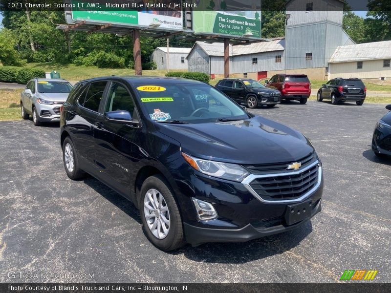 Midnight Blue Metallic / Jet Black 2021 Chevrolet Equinox LT AWD