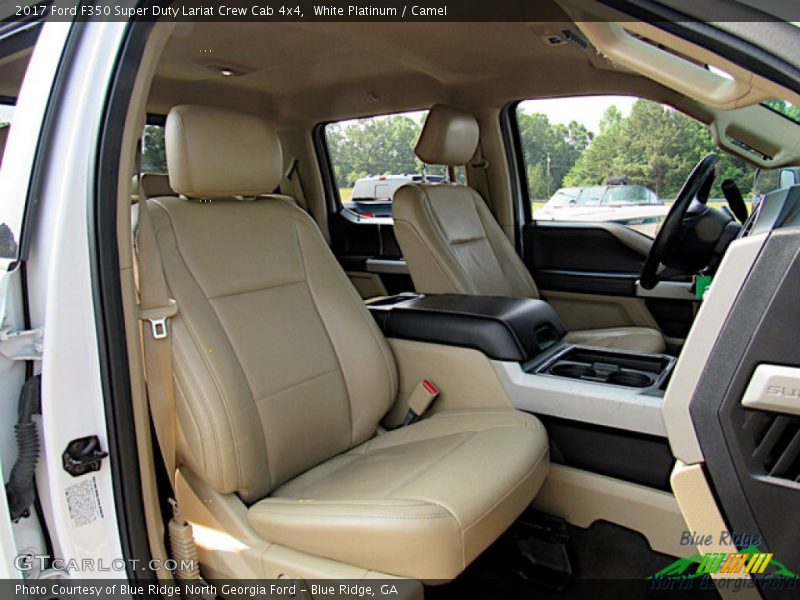 White Platinum / Camel 2017 Ford F350 Super Duty Lariat Crew Cab 4x4