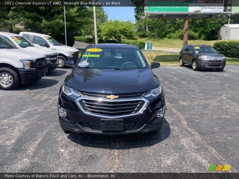 Midnight Blue Metallic / Jet Black 2021 Chevrolet Equinox LT AWD