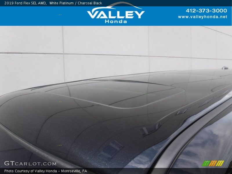 White Platinum / Charcoal Black 2019 Ford Flex SEL AWD