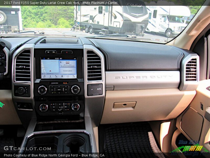 White Platinum / Camel 2017 Ford F350 Super Duty Lariat Crew Cab 4x4