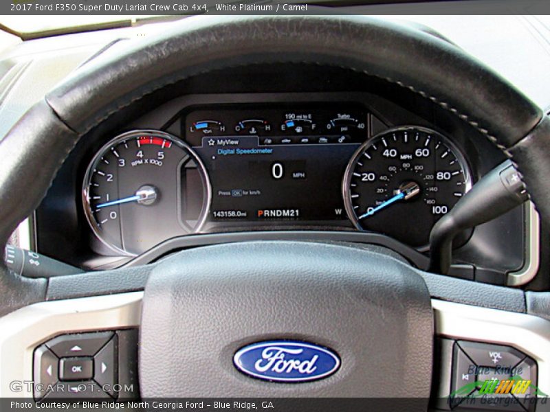 White Platinum / Camel 2017 Ford F350 Super Duty Lariat Crew Cab 4x4
