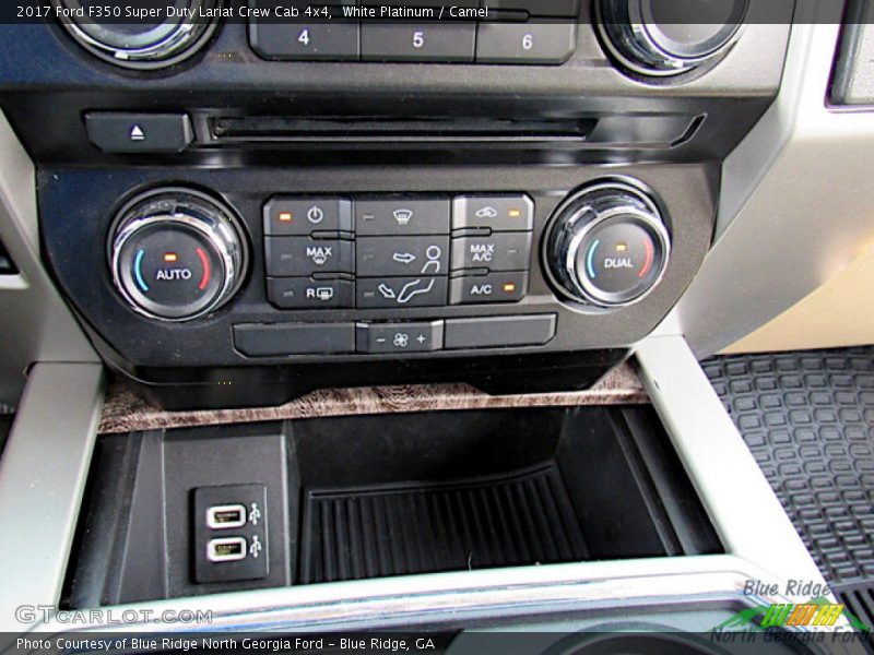 White Platinum / Camel 2017 Ford F350 Super Duty Lariat Crew Cab 4x4