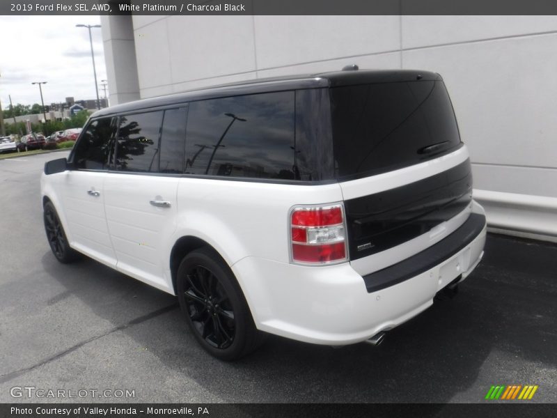 White Platinum / Charcoal Black 2019 Ford Flex SEL AWD