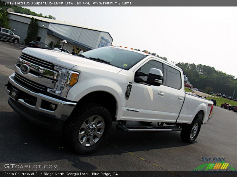 White Platinum / Camel 2017 Ford F350 Super Duty Lariat Crew Cab 4x4