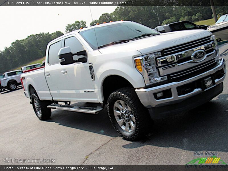 White Platinum / Camel 2017 Ford F350 Super Duty Lariat Crew Cab 4x4
