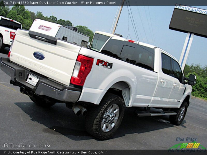 White Platinum / Camel 2017 Ford F350 Super Duty Lariat Crew Cab 4x4