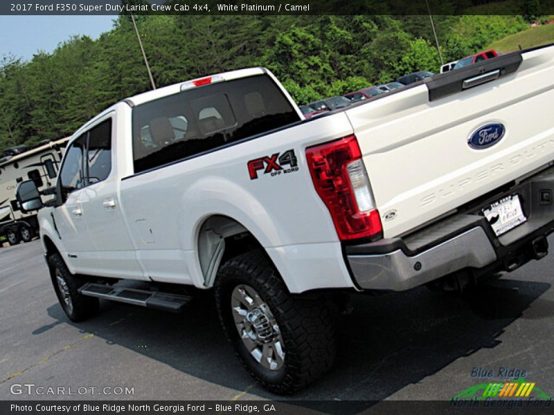 White Platinum / Camel 2017 Ford F350 Super Duty Lariat Crew Cab 4x4