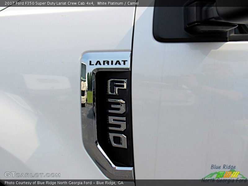 White Platinum / Camel 2017 Ford F350 Super Duty Lariat Crew Cab 4x4