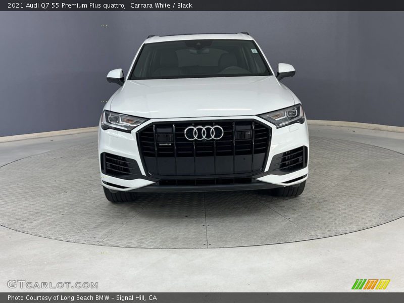 Carrara White / Black 2021 Audi Q7 55 Premium Plus quattro
