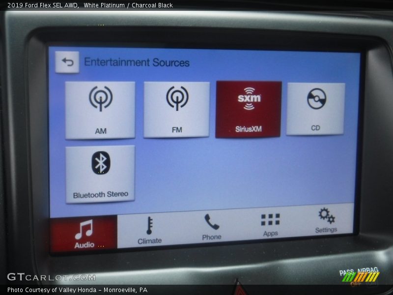 White Platinum / Charcoal Black 2019 Ford Flex SEL AWD