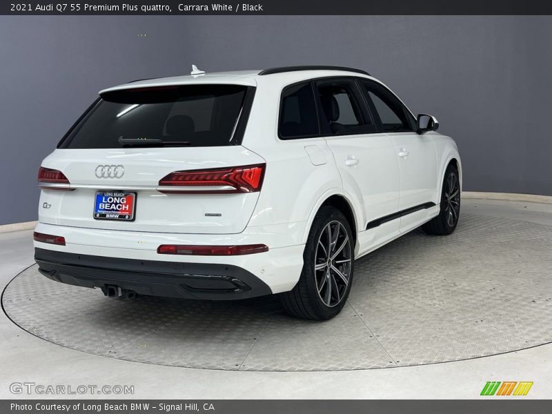 Carrara White / Black 2021 Audi Q7 55 Premium Plus quattro