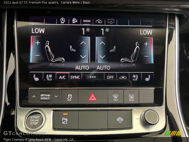 Controls of 2021 Q7 55 Premium Plus quattro