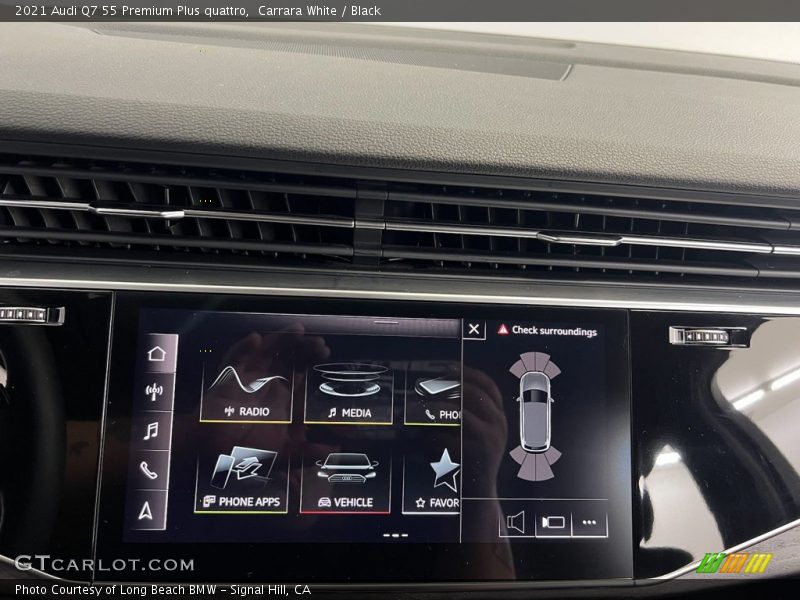 Controls of 2021 Q7 55 Premium Plus quattro