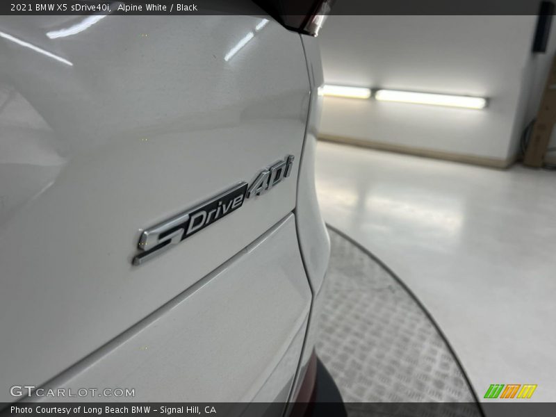Alpine White / Black 2021 BMW X5 sDrive40i