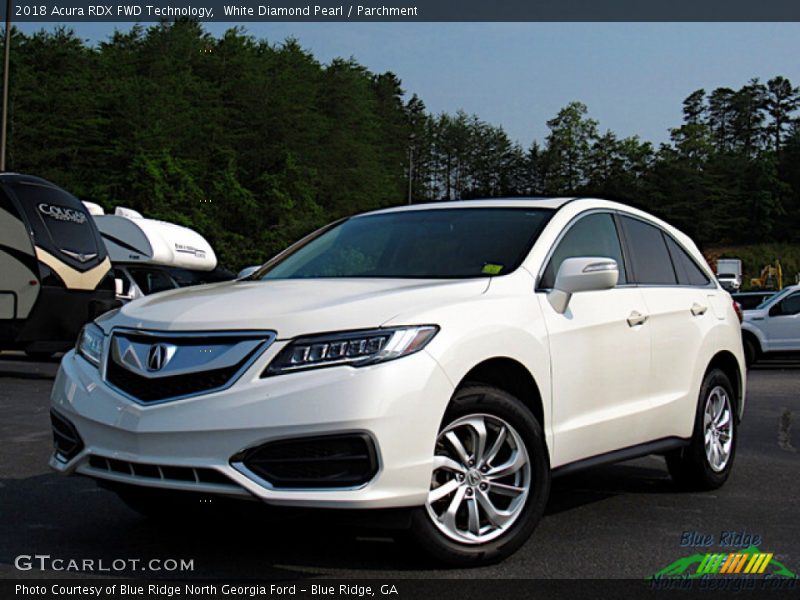 White Diamond Pearl / Parchment 2018 Acura RDX FWD Technology