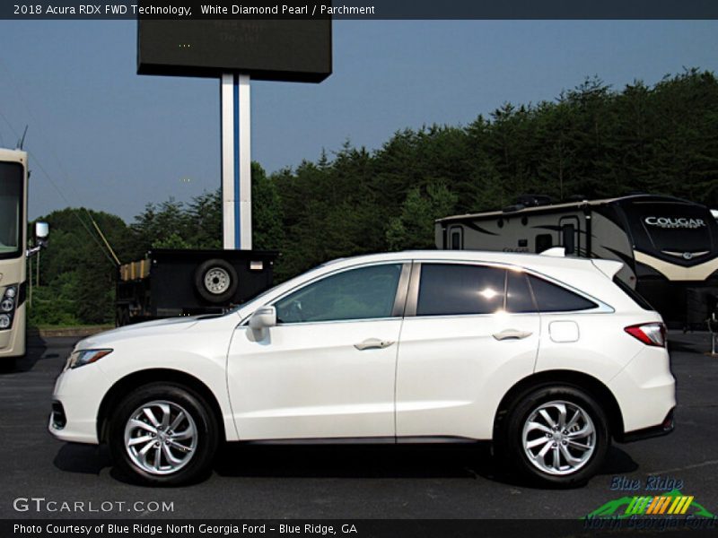 White Diamond Pearl / Parchment 2018 Acura RDX FWD Technology