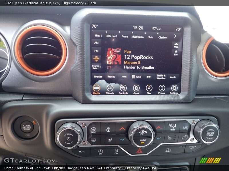 Controls of 2023 Gladiator Mojave 4x4