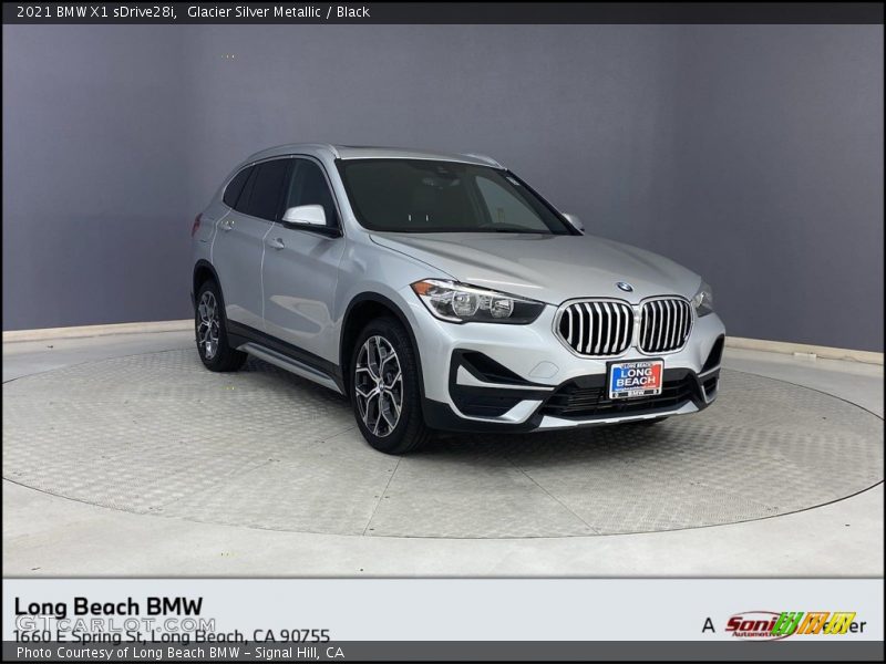 Glacier Silver Metallic / Black 2021 BMW X1 sDrive28i