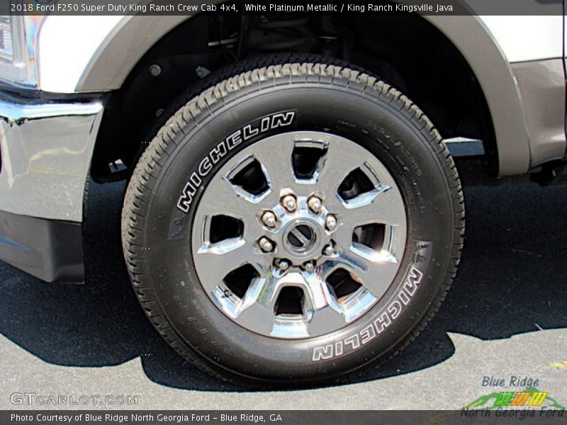 White Platinum Metallic / King Ranch Kingsville Java 2018 Ford F250 Super Duty King Ranch Crew Cab 4x4