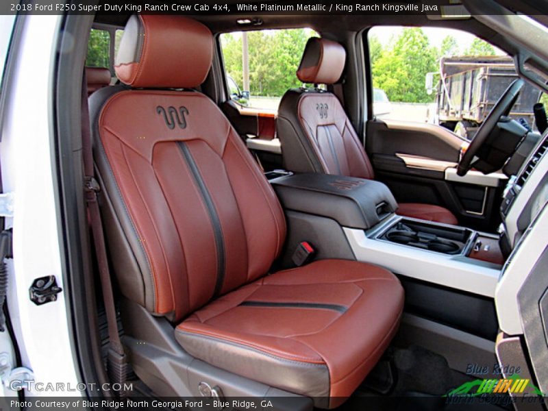 White Platinum Metallic / King Ranch Kingsville Java 2018 Ford F250 Super Duty King Ranch Crew Cab 4x4